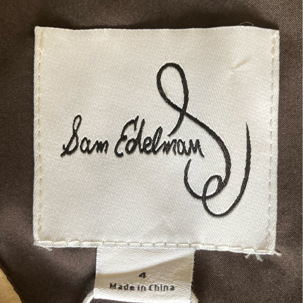 Sam Edelman Floral Satin Wrap Robe Kimono Cover-Up Black Cream Size 4 NWT - Picture 6 of 15